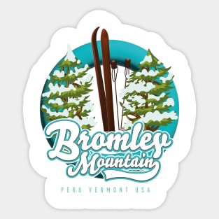 Bromley Mountain Peru Vermont US Ski logo Sticker